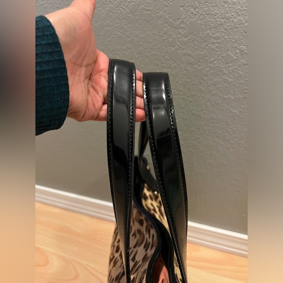 Alfani Leopard Calf Hair Shoulder Bag - Picture 9 of 16